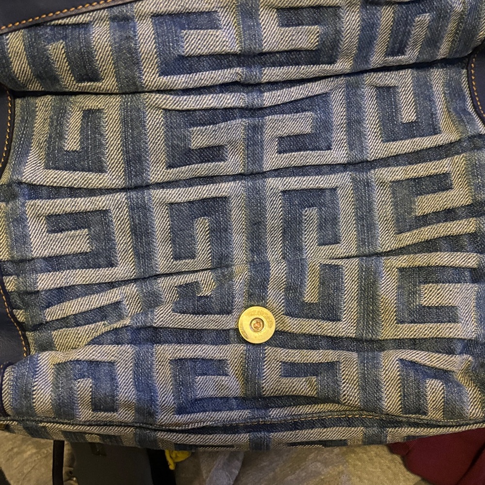 Blue and Gray Patterned Bag, authentic used but still nice givenchy